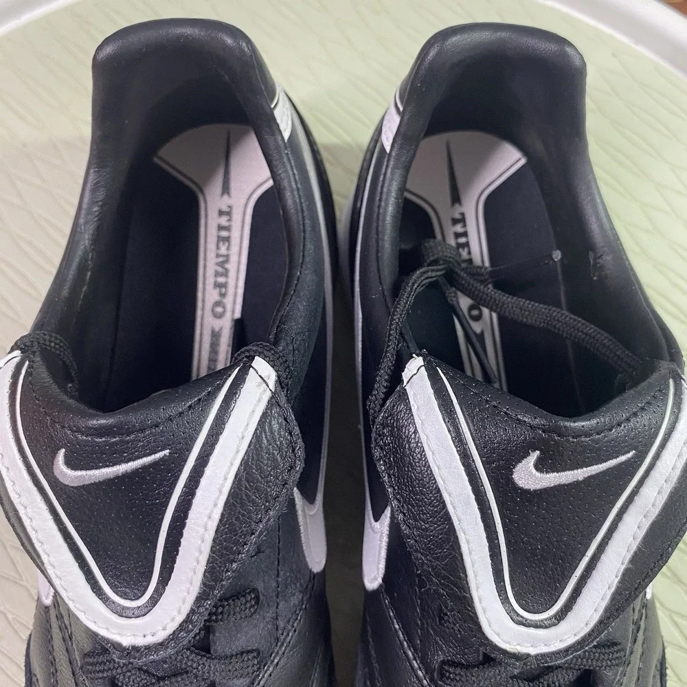 Nike Tiempo Mystic 3‎ IC Mens Black&White Soccer Sneakers Shoes Cleats Sz.6 NWB